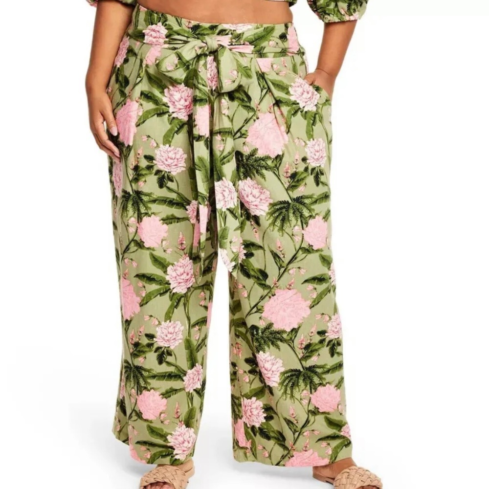Agua Bendita x Target Women's Large Peony Print Pants